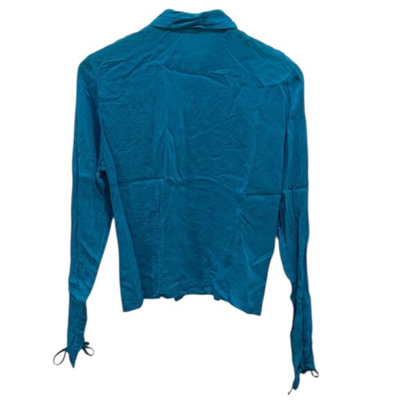 Johnny Was Sangria Embroidered Button Down Blouse - Picture 4 of 8